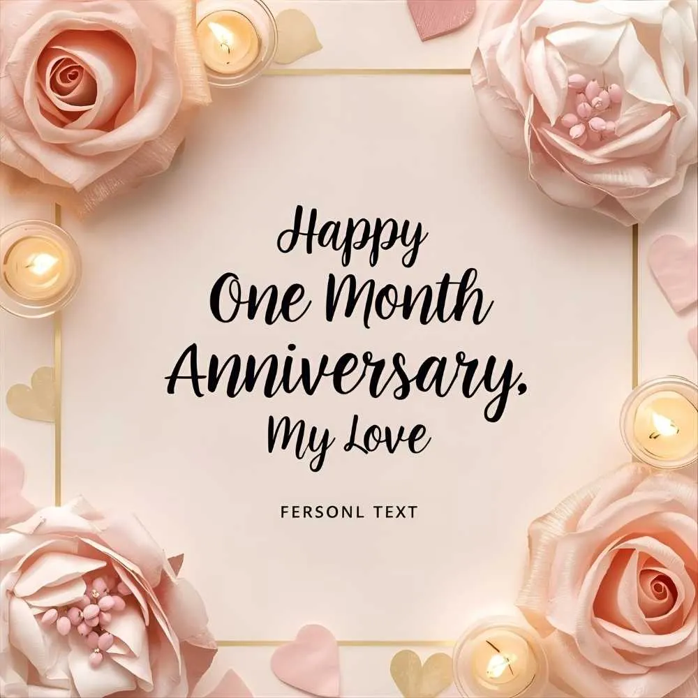 One Month Anniversary Wishes for Husband