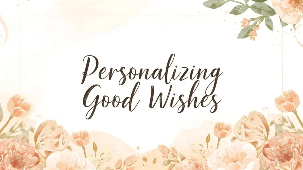 Personalizing Good Wishes