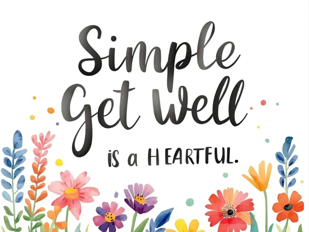 Simple Get Well Message