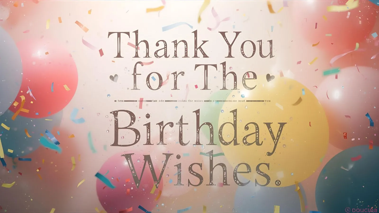 Read more about the article 233+🕊️ Sincere Thank You for the Birthday Wishes