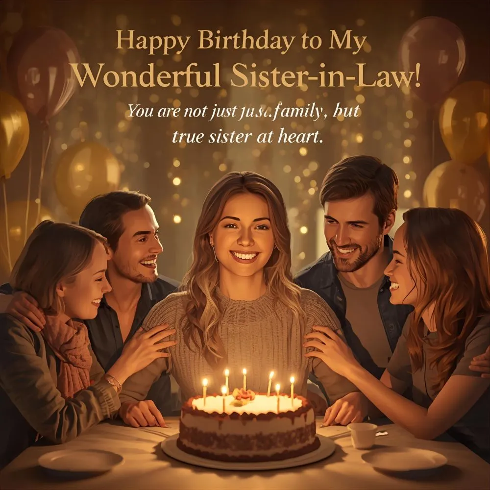 Sister in Law Heart Touching Birthday Wishes
