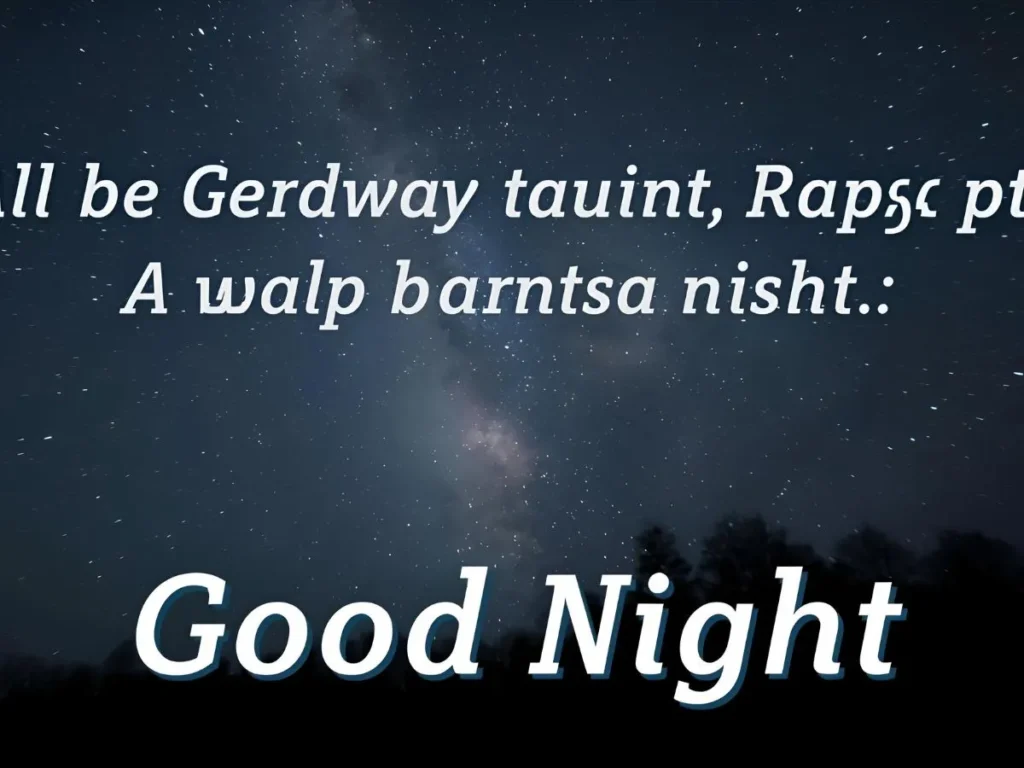 Special Good Night Wishes