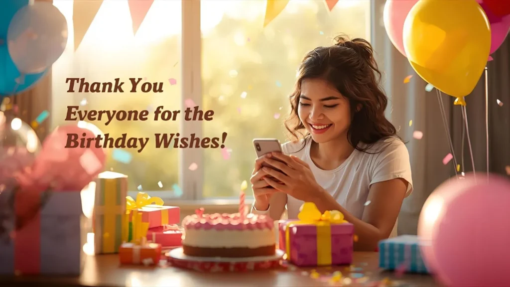 Status Thank You for Birthday Wishes