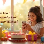 Status Thank You for Birthday Wishes