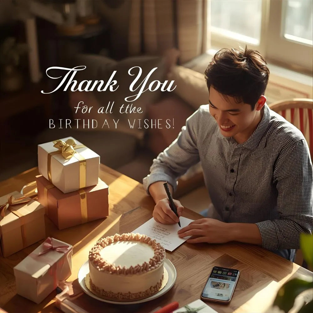 Status Thank You for Birthday Wishes in English