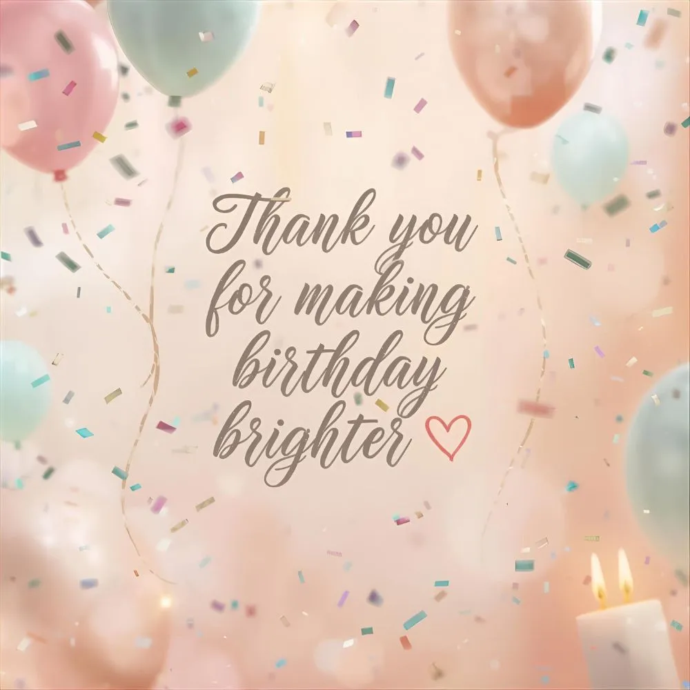 Status Thank You for Birthday Wishes Quotes