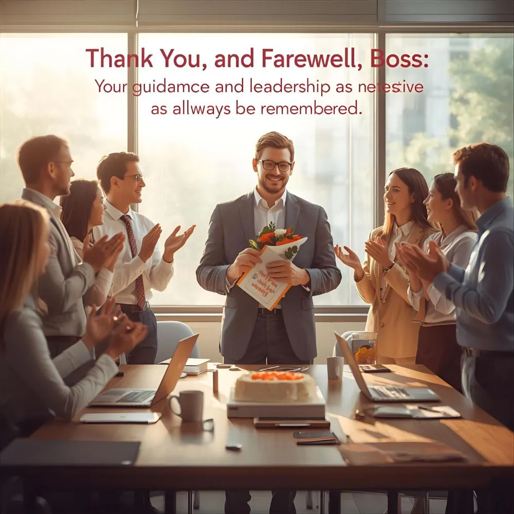 Thank You and Farewell Message to Boss