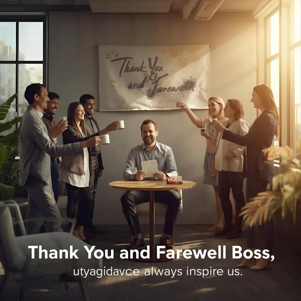 Thank You Farewell Message to Boss