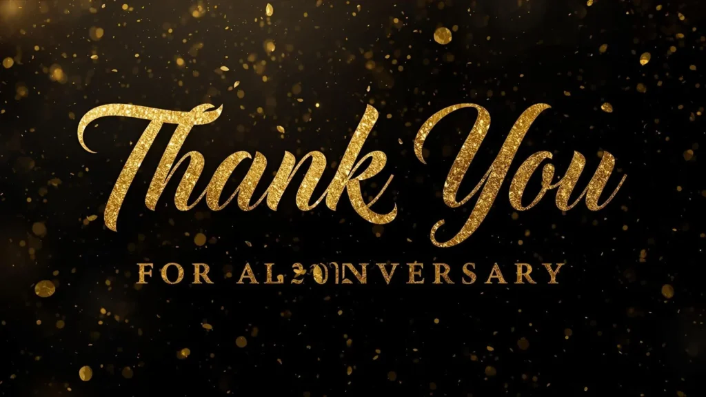 thank you for anniversary wishes