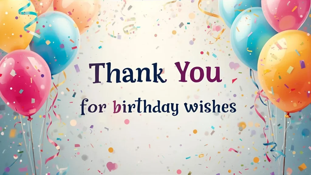 thank you for birthday wishes images