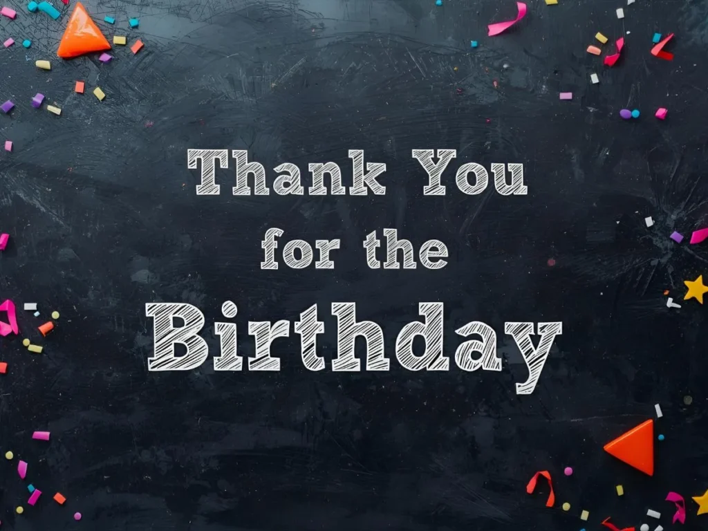 Thank You for the Birthday Wishes Images