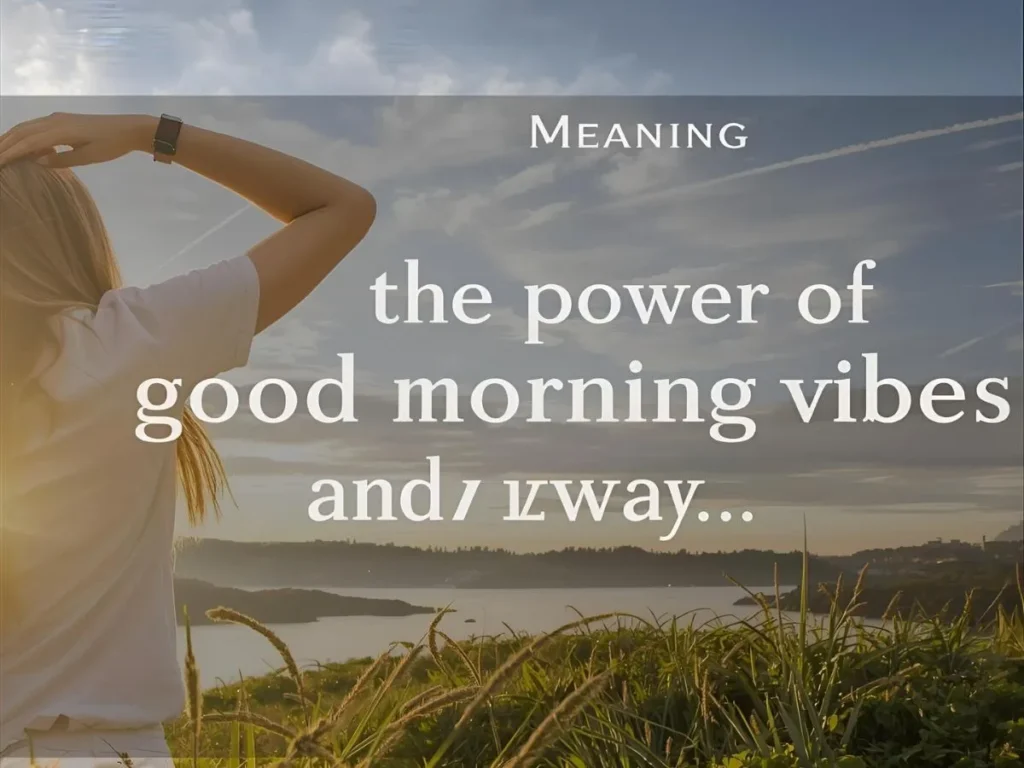 The Power of Good Morning Vibes Meaning