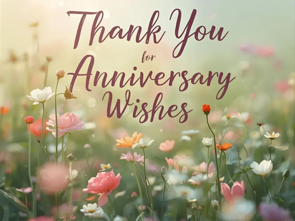 Thoughtfulness Thank You for Anniversary Wishes