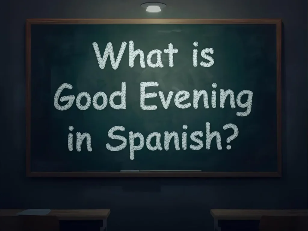What is good evening in Spanish