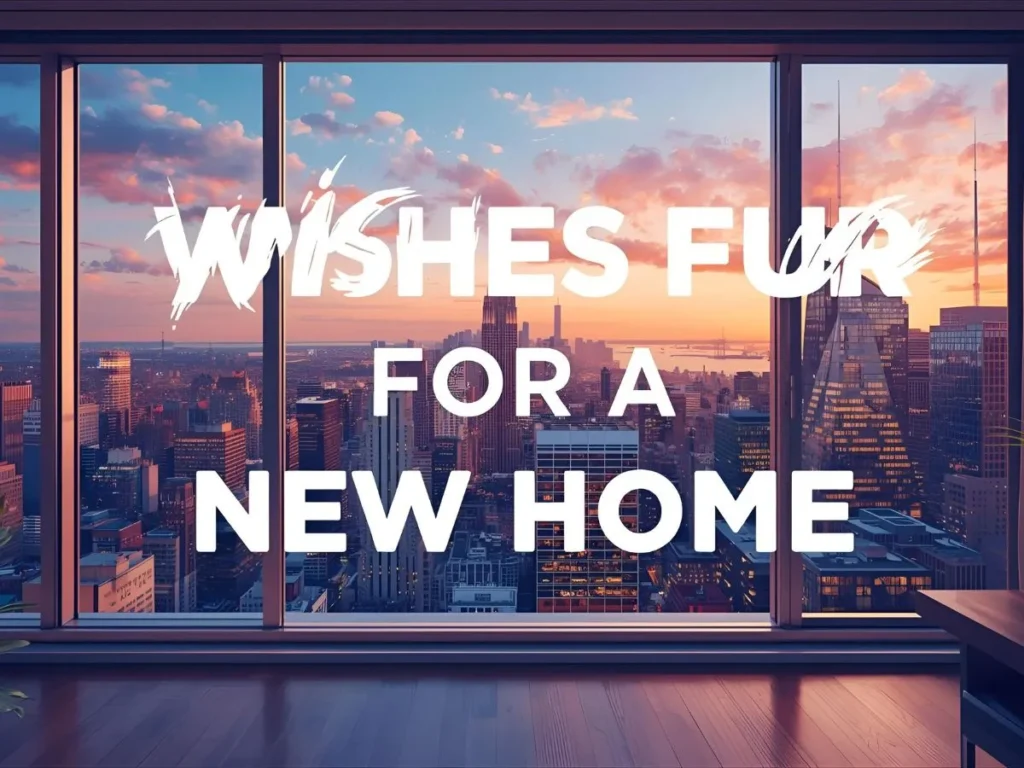 Wishes for a new home greeting