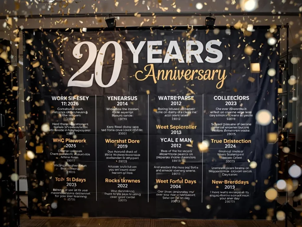 20 Year Work Anniversary Messages