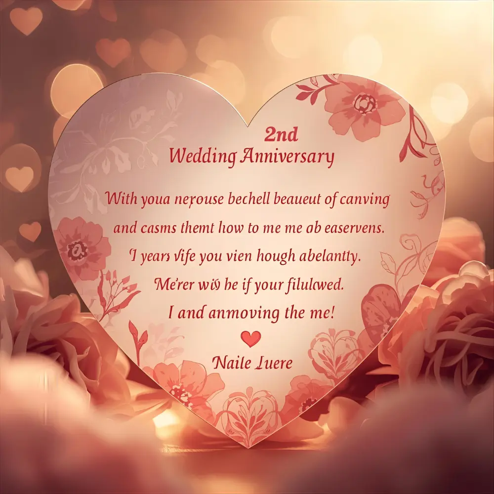 2nd Wedding Anniversary Wishes for Wife Quotes