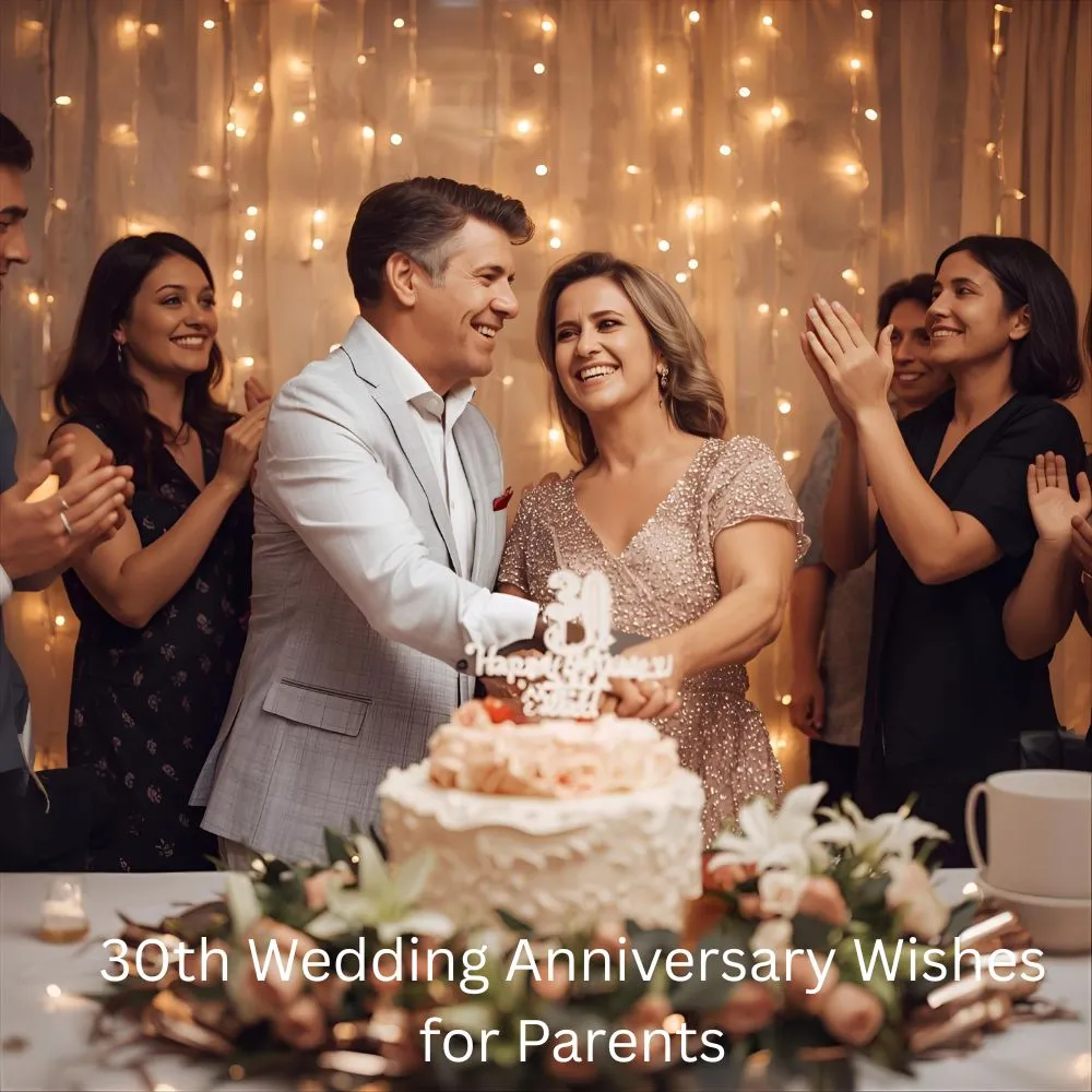 30th Wedding Anniversary Wishes for Parents