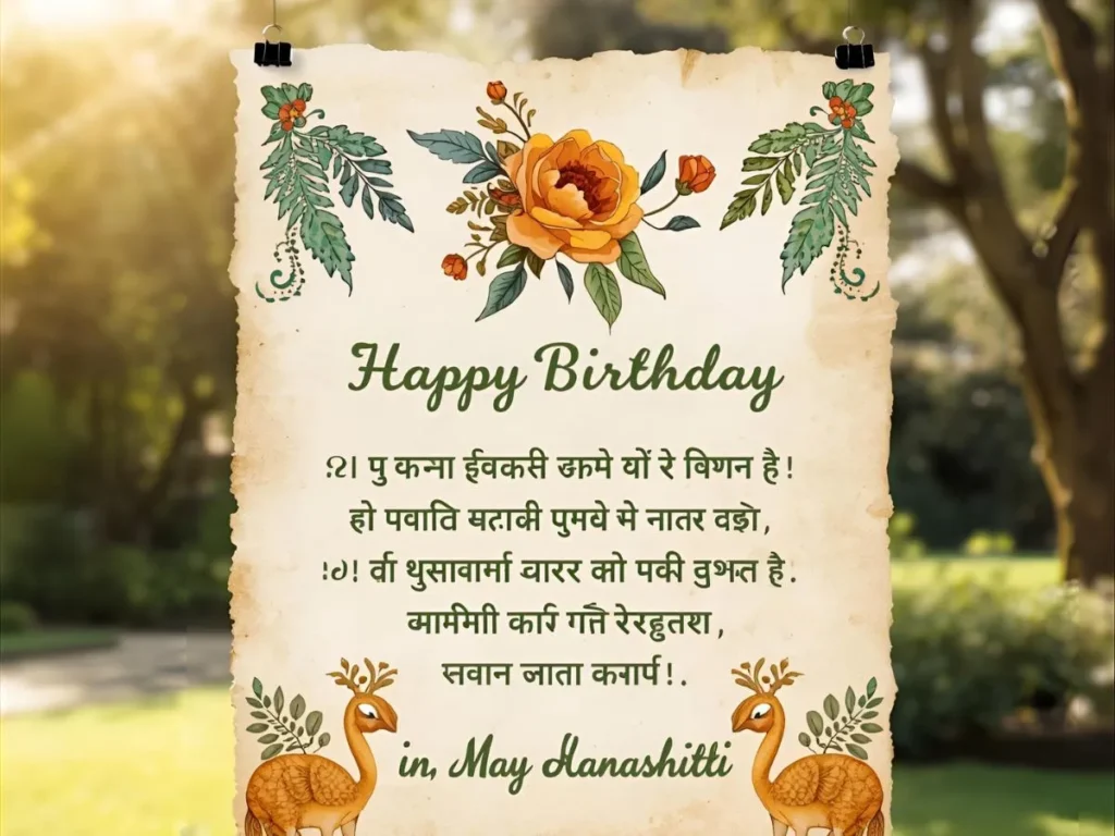 Unique Birthday Wishes for Best Friend in Marathi