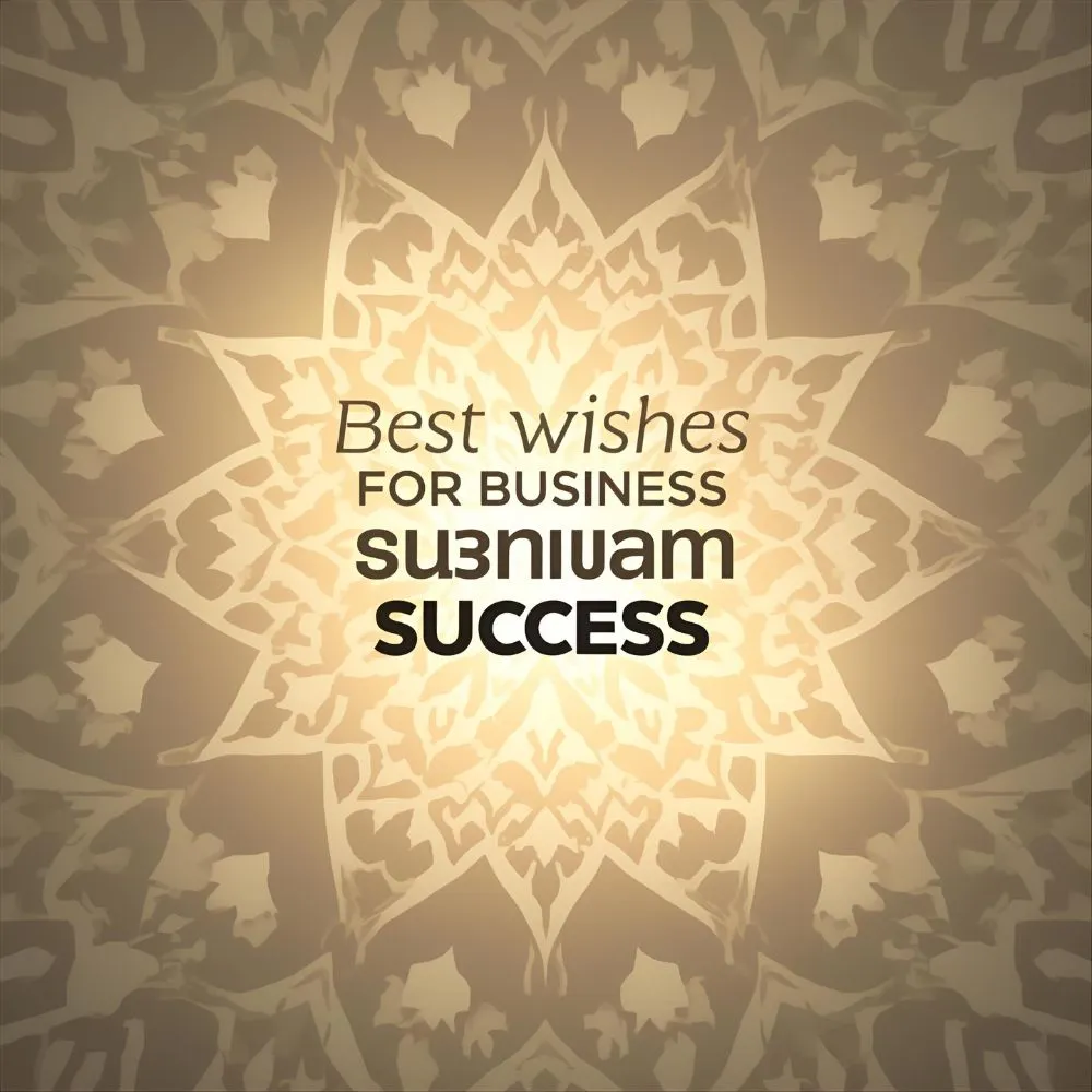 Best Wishes for Business Success Islamic