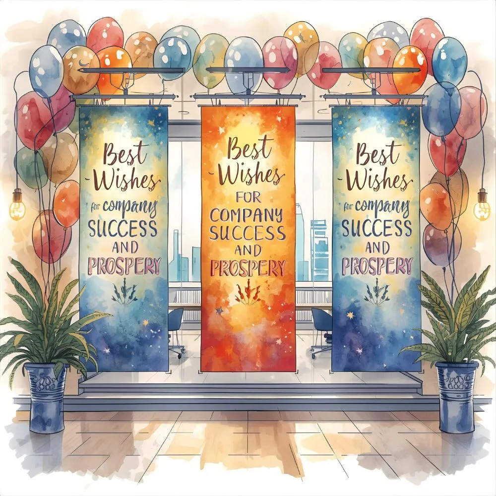 Best Wishes for Company Success and Prosperity