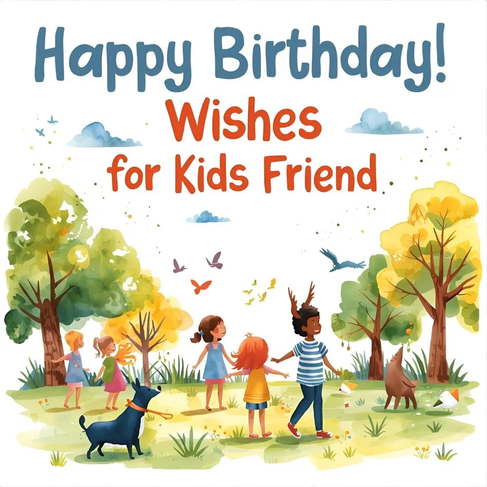 Birthday Wishes for Kids Friend