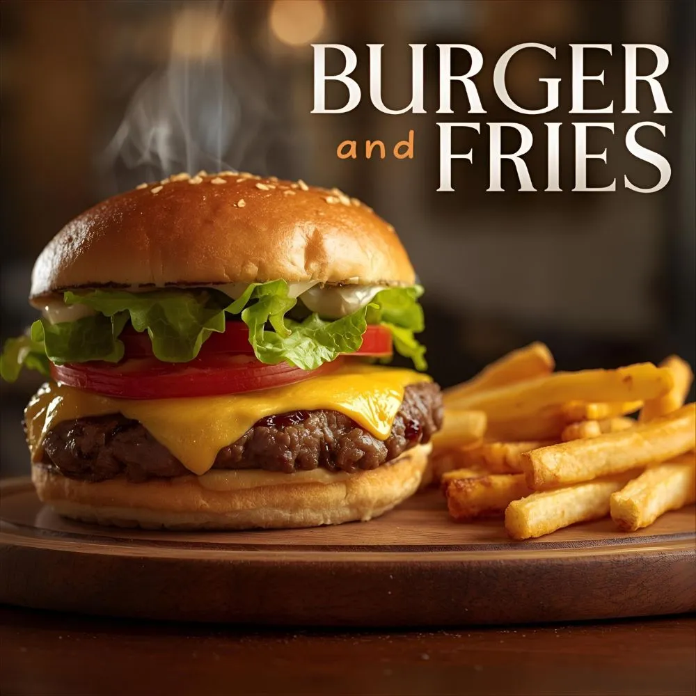Burger and Fries Captions for Instagram