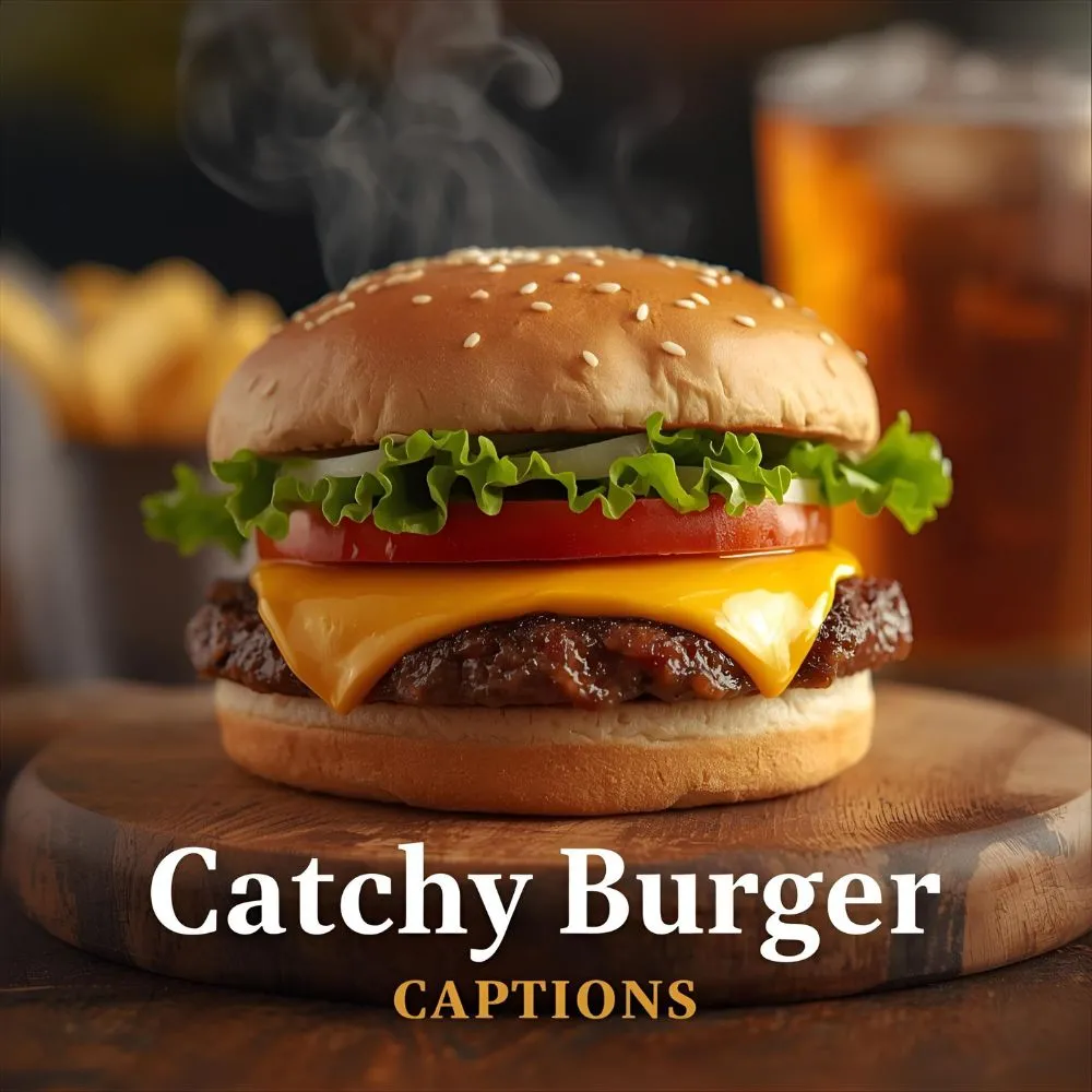 Catchy Burger Captions