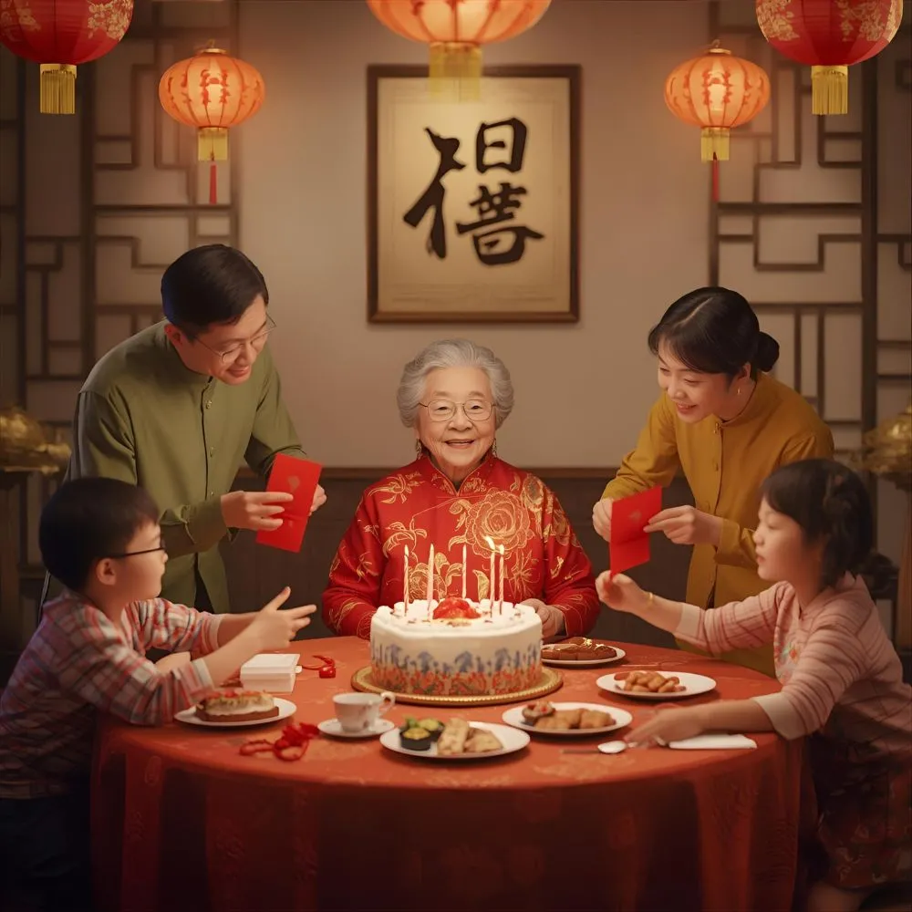Chinese Birthday Wishes for Grandma