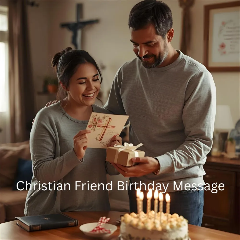Christian Friend Birthday Message
