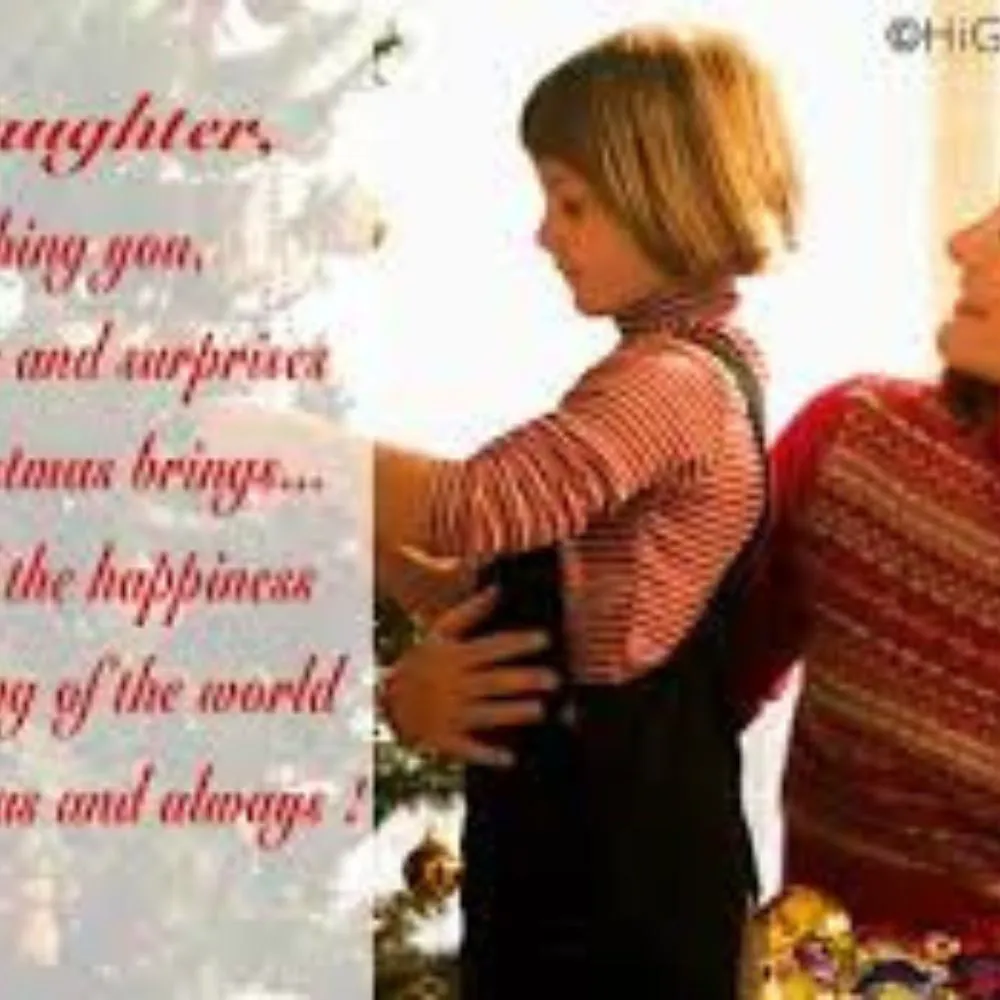 Christmas Message to Daughter and Her Family