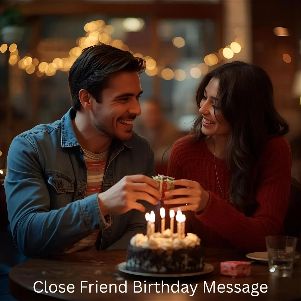 Close Friend Birthday Message