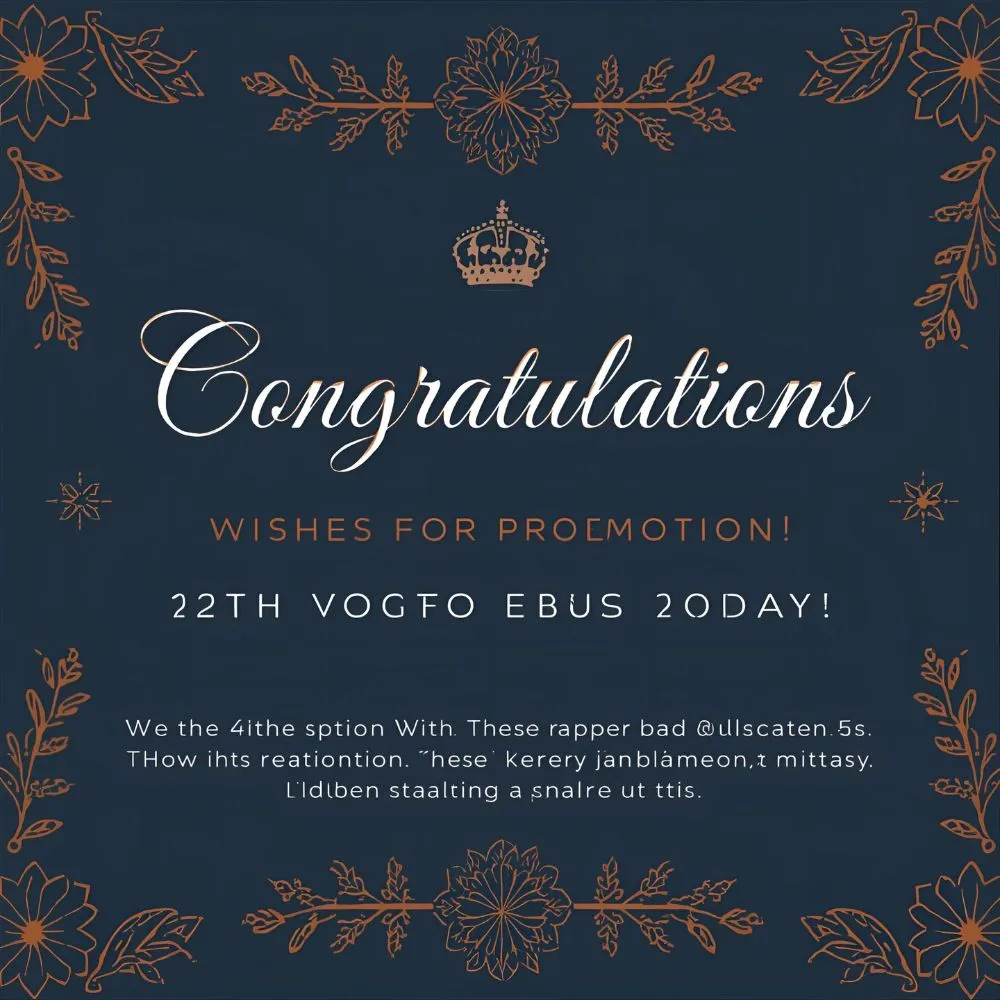 Congratulations Wishes for Promotion