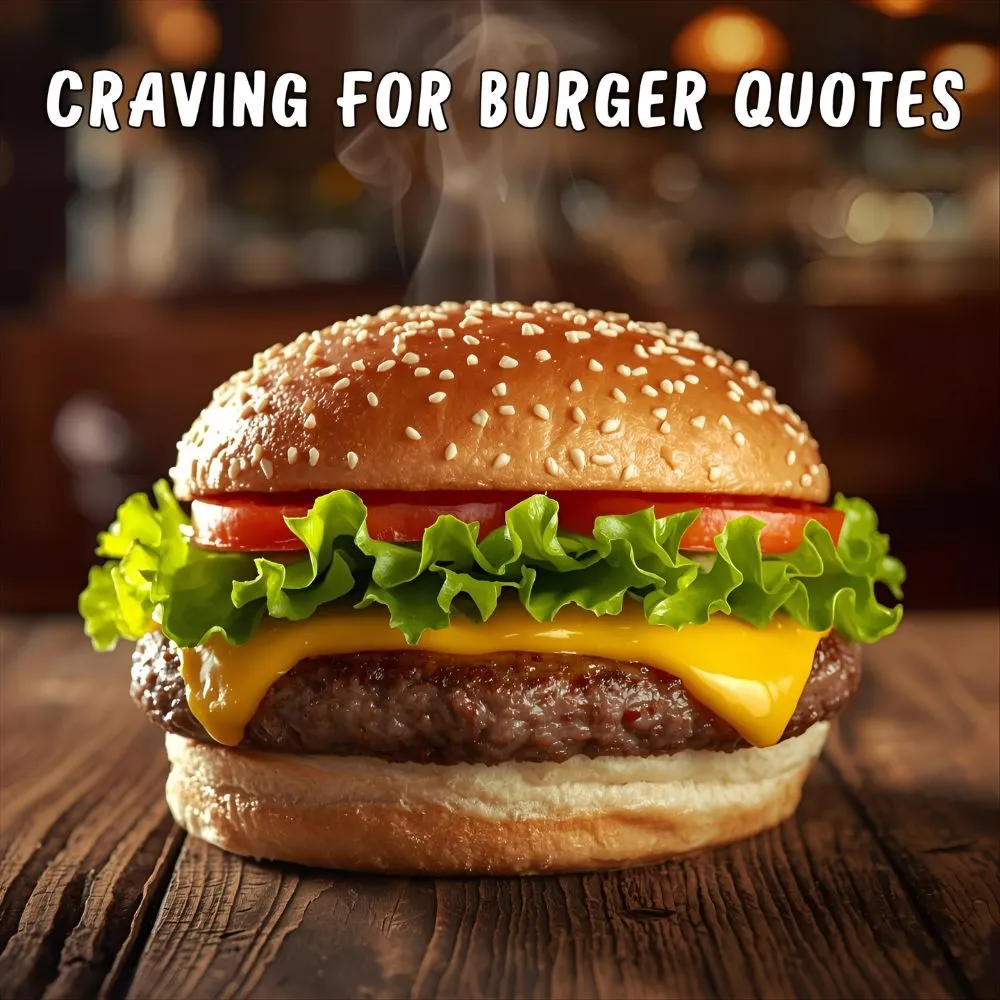 Craving for Burger Quotes