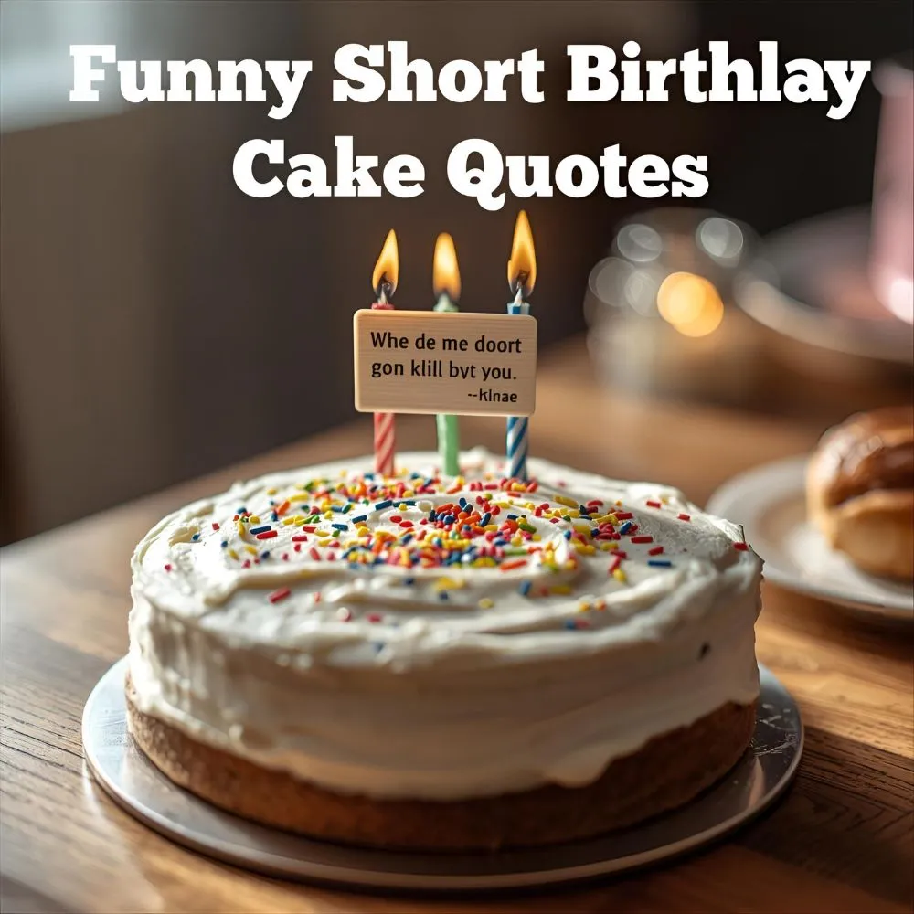 Funny Short Birthday Cake Quotes