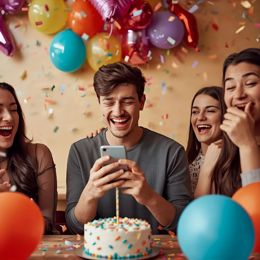 Funny Thank You for Birthday Wishes to Friends