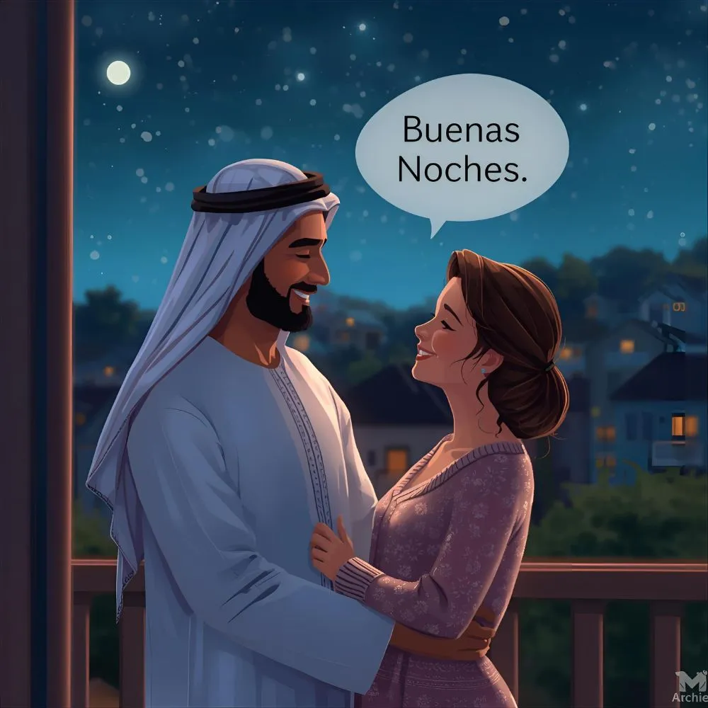 Good Night in Spanish to a Woman