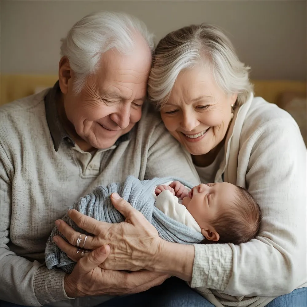 Grandparents Wishes for New Baby Boy in English