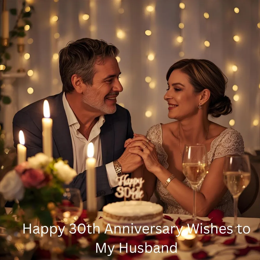Happy 30th Anniversary Wishes to My Husband