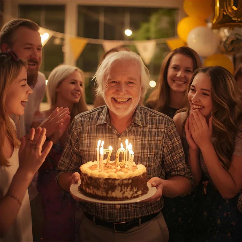 Happy 70th Birthday Wishes for a Man