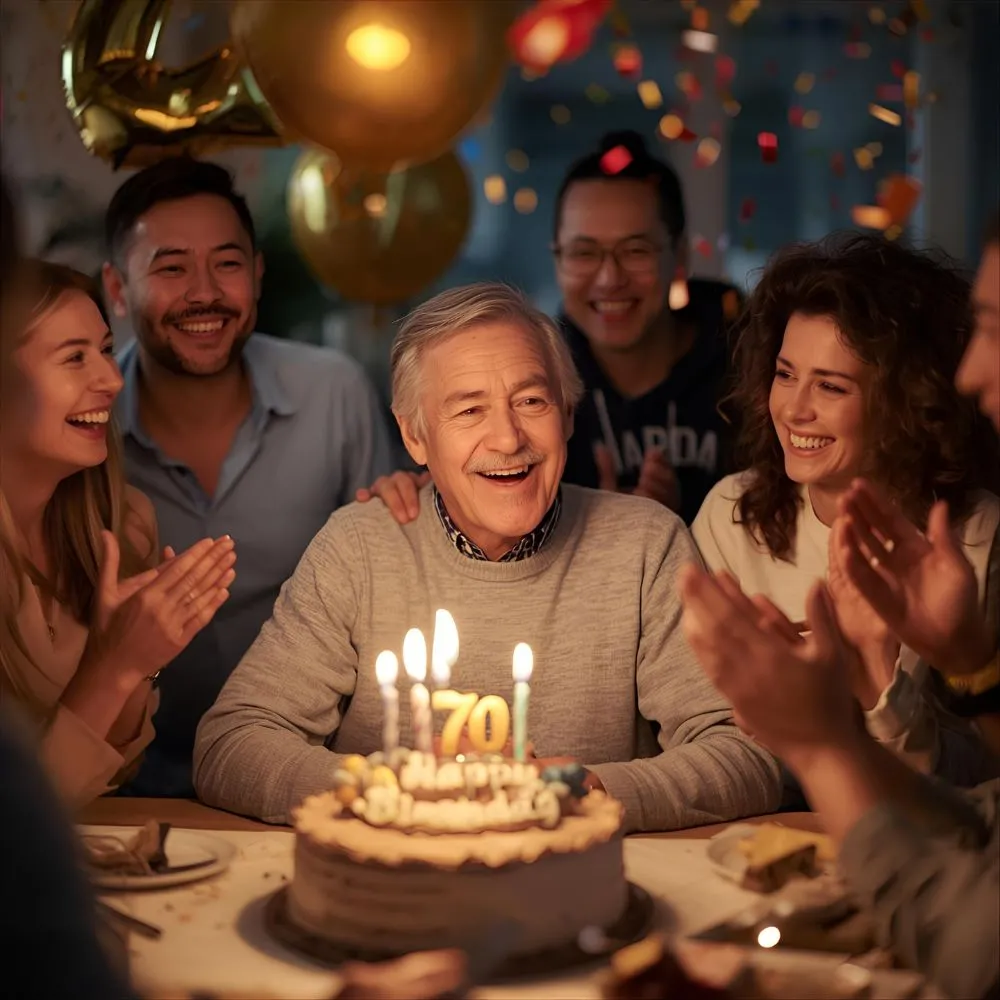 Happy 70th Birthday Wishes Male
