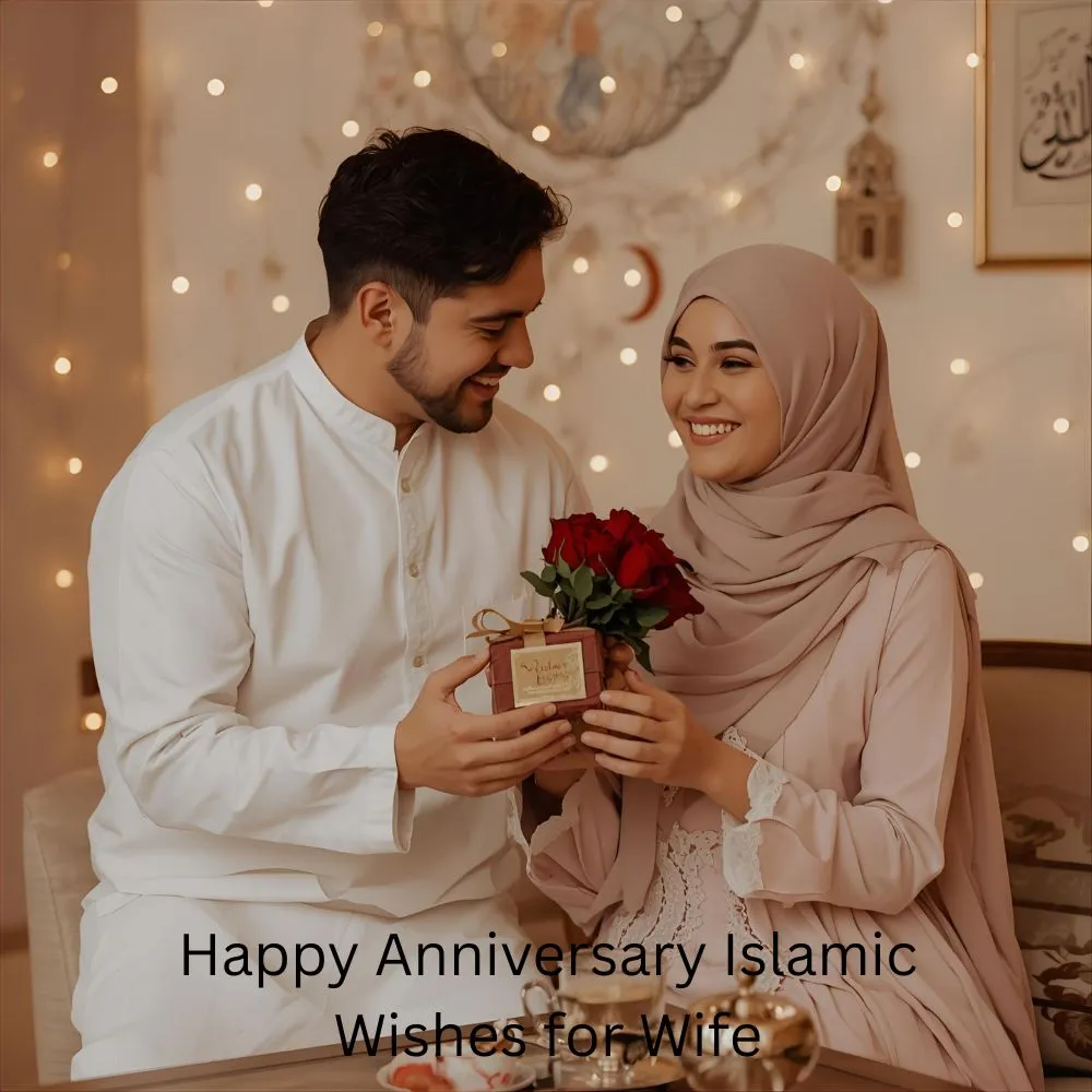 Happy Anniversary Islamic Wishes for Wife