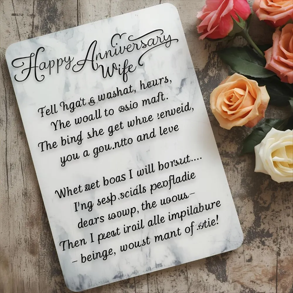 Happy Anniversary Wishes for Wife