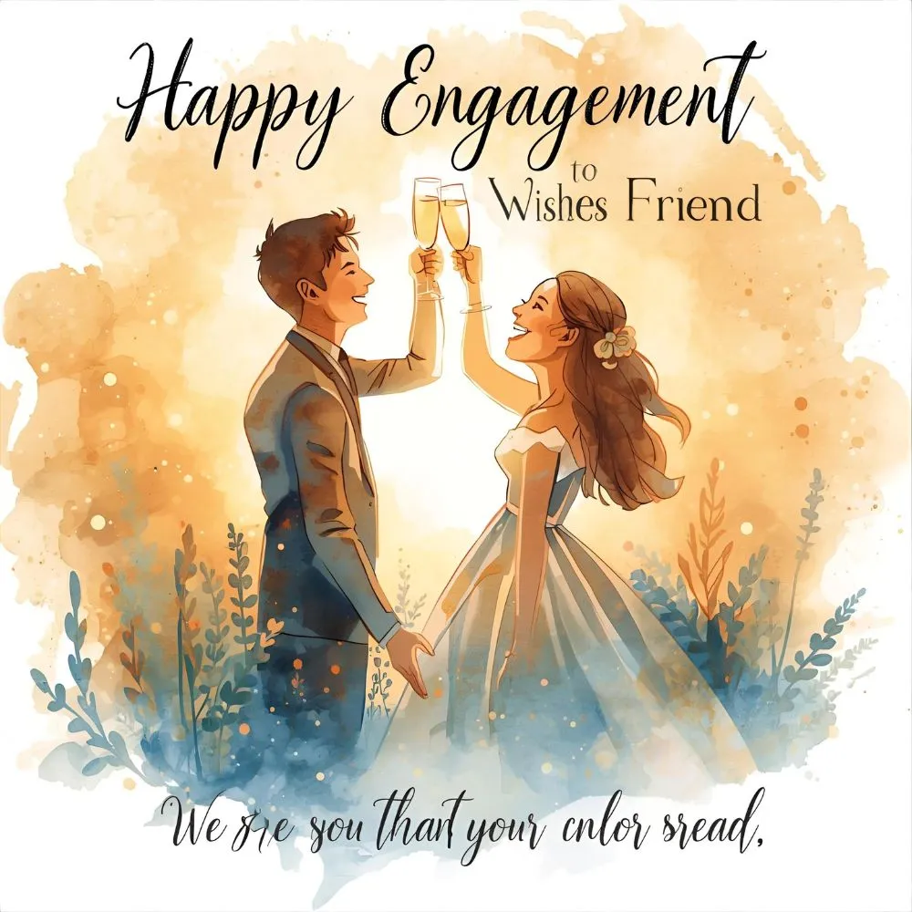 Happy Engagement Wishes to Friend