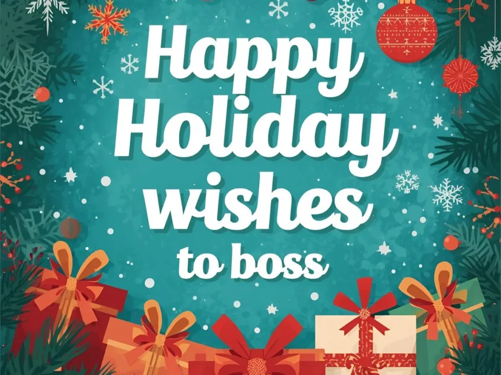 Happy Holiday Wishes to Boss