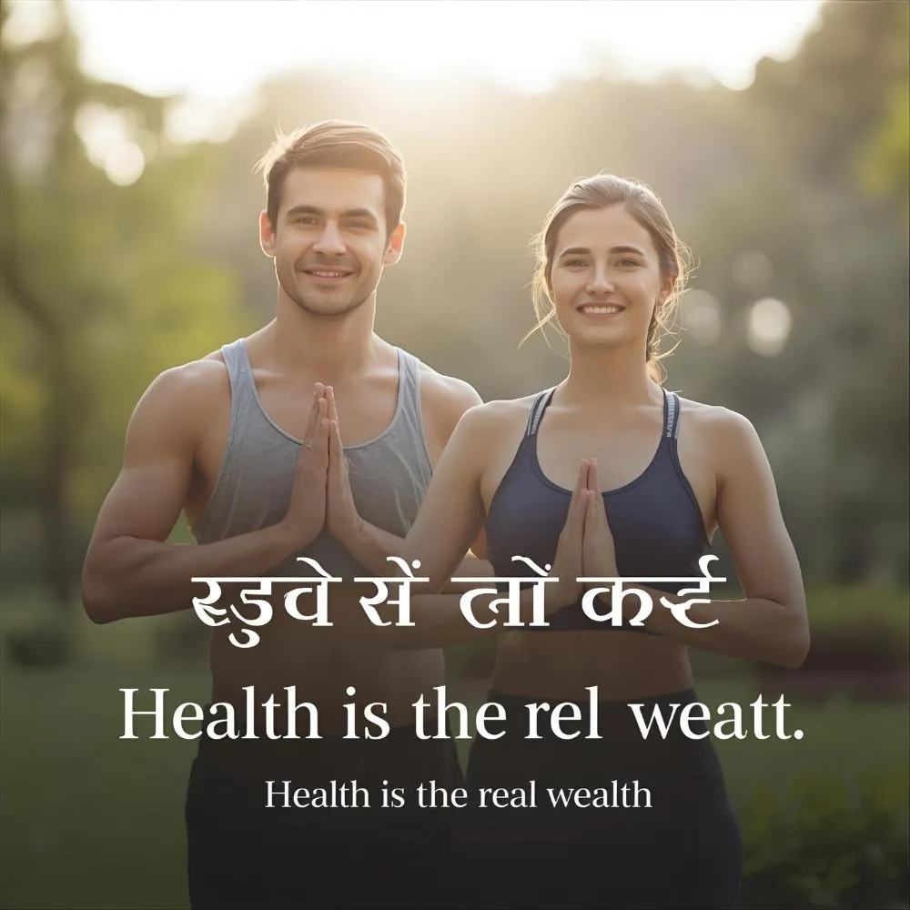 Health and Wellness Quotes in Hindi
