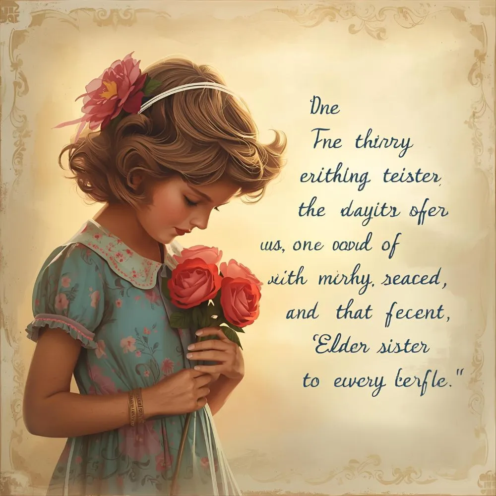 Heart Touching Birthday Wishes for Elder Sister