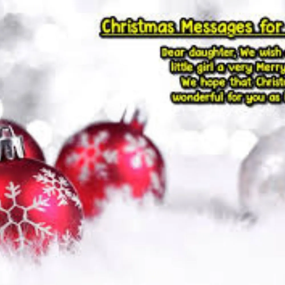 Heartfelt Christmas Message to Daughter