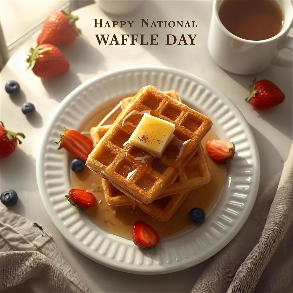 How to wish National Waffle Day?