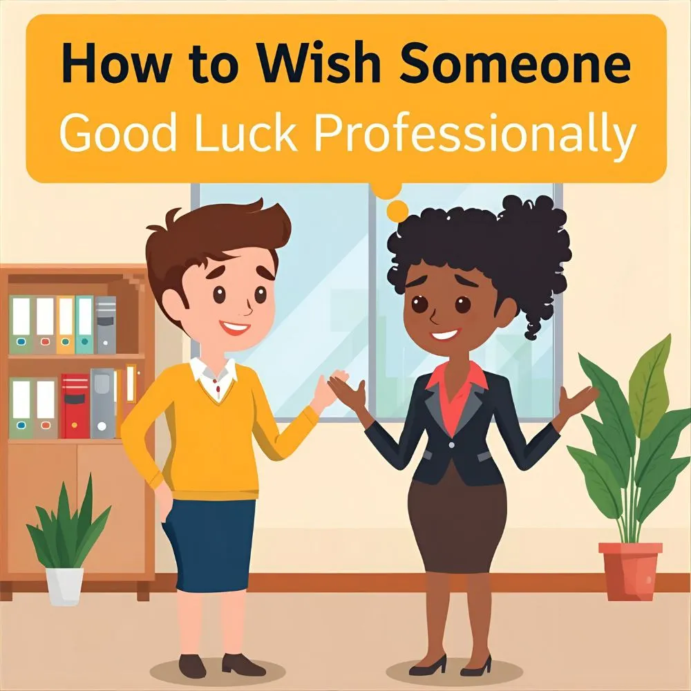 How to Wish Someone Good Luck Professionally